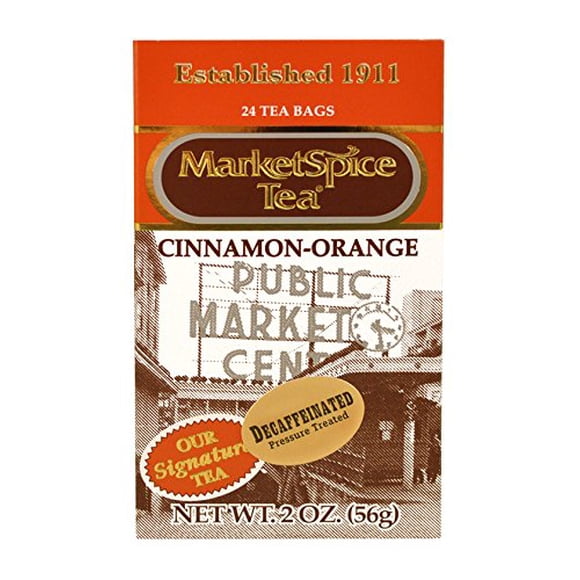 Té MarketSpice Descafeinado Canela Naranja 24 Bolsitas