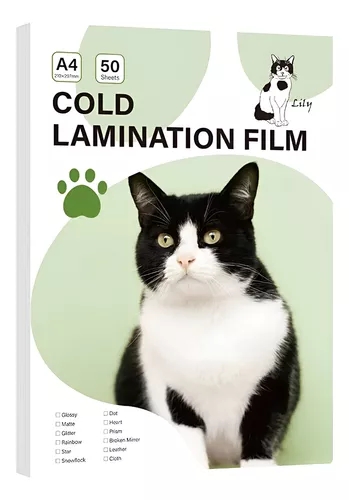 Creaprint - Laminado En Frio Transparente Glossy A4/50 Hojas