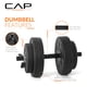 thumbnail image 3 of Juego de mancuernas de cemento ajustables CAP Barbell de 40 kg con revestimiento de vinilo, 3 of 7