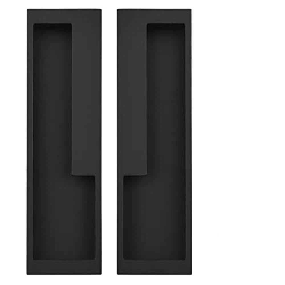 Xusx111 - Mangas De Tirar De Aleación De Zinc, Mango De Puerta Deslizante Incrustado De 2 Piezas Con Tornillos Ocultos, Mango De Tirar De Puerta Simple Moderno De 7,95 '' Para El Armario Deslizante De