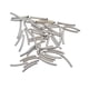thumbnail image 4 of 50 unids 2.7 mm tubo liso curvado cuentas de fideos joyería diy hacer blanco dorar, 4 of 5