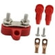 thumbnail image 2 of Bloque De Terminales De Batería M6 De Acero Inoxidable De Alta Resistencia Para Coche, Caravana, Camión, Rojo, 2 Juntas De Pernos, 2 of 5