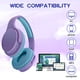 thumbnail image 3 of Auriculares inalámbricos YUSONIC Kids Bluetooth e6 Morados, 3 of 8