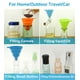 thumbnail image 5 of Embudo de cocina de 4 tamaños diferentes, embudos para llenar botellas, embudo plegable de silicona de grado alimenticio, embudo premium para enlatado/alimentos, embudo grande para frascos de boca anc, 5 of 6