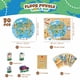 thumbnail image 2 of Rompecabezas de piso BONNYCO 58 cm 70 piezas Mapa del mundo + tarjetas, 2 of 9