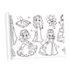 thumbnail image 2 of Pósteres para Colorear DIY, Regalo de Cumpleaños, Dibujo de Princesa Bonita, 2 of 5