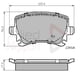 thumbnail image 2 of Pastillas Freno para auto Audi A4 Quattro 2004-2009 Trasero, 2 of 4
