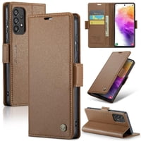 Caseme Tipo Cartera Samsung Galaxy A73 Con Cierre Magnético, Rfid, Tarjetero, Soporte, Carga Inalámbrica
