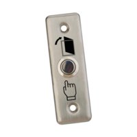 Magideal - Botón De Salida De Acero Inoxidable, Interruptor De Control De Acceso De Puerta, Compacto, Resistente, Botón De Salida De Desbloqueo De Apertura De