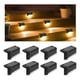 thumbnail image 1 of Kit 4 Luces Solares Patio Jardín Para Escaleras Y Muros Estructura Negro, 1 of 4