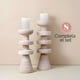 thumbnail image 3 of Candelabro torre alfil decorativo travertino crema, 3 of 3