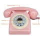 thumbnail image 5 of Teléfono fijo GHYTMTHOT con botón de marcación rosa, 5 of 6