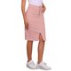 thumbnail image 4 of INSPIRE CHIC Falda de Jean para Mujer Cintura Alta Abertura Frontal Elástica Línea A Denim Midi Falda Rosa XS, 4 of 5