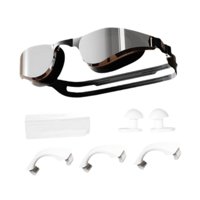 Ioensy - Gafas De Natación Impermeables, Antifugas, Cómodas Y Portátiles, Color Negro