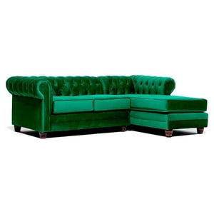 Barra Desing - Sofá Seccional Design Chesterfield Derecho 3 Cuerpos Felpa