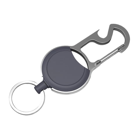 Bothyi - Mosquetón De Llavero Anti Lost Heavy Duty Reutilizable Para Office Home Outdoor Black