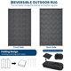 thumbnail image 5 of Alfombra GAOMON 244x305 cm Impermeable Reversible para Patio, 5 of 9