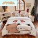 thumbnail image 1 of Three-Piece Set Bubu And Dudu Hug Printed Duvet Cover Set Easy And Elegant, 1 of 1
