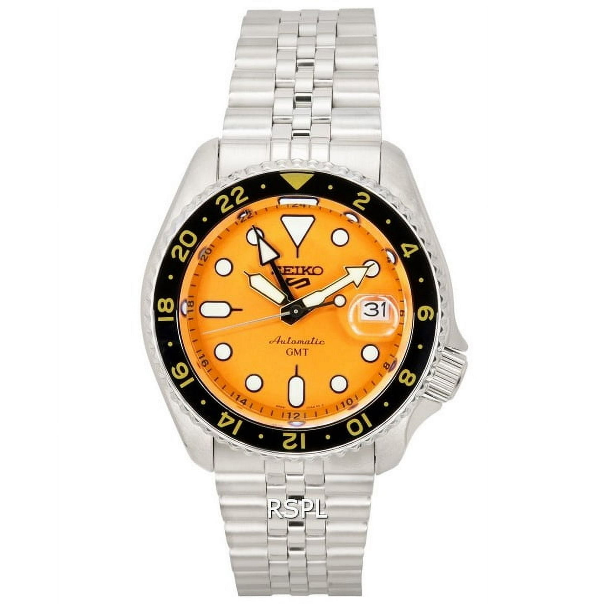 Reloj Seiko 5 Sports Mikan Orange Gmt Skx Re-interpretation Automatic Ssk005 Ssk005k1 Ssk005k 100m Men's Watch