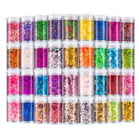 Licool Glitter - Set De Purpurina Licool, Holográfico, Grueso, 36 Colores Para Manualidades
