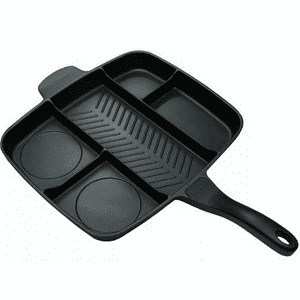 Genérico - Sartén Multiuso 5 En 1, Antiadherente, Horno Y Cocina