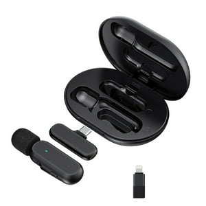 Veatool - Microfono Inalambrico Profesional - Ideal Para Vlog, Youtube, Tiktok Y Entrevistas, Compatible Con Ios Y Android