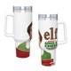 thumbnail image 4 of Elf: El Musical de Buddy Vaso aislado de acero inoxidable con asa, diseño temático, regalo para familia, amigos y fans; incluye pajita y encaja en el portavasos estándar, 40 oz, 4 of 6