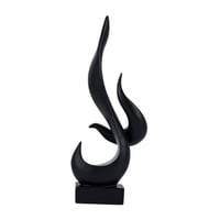 Bothyi - Escultura Abstracta Moderna, Estatua De Llama Para Mueble De Tv, Estante, Color Negro