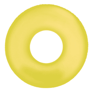 Flotador Inflable Redondo Intex 91 Cm Neon Frost Tube Amarillo