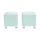 thumbnail image 1 of Set Pouf Cali 1c Felpa 12 Verde Agua, 1 of 5