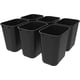 thumbnail image 1 of Cesto de basura Storex, tamaño mediano, negro, 28 L, caja de 6, 1 of 4
