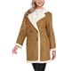 thumbnail image 4 of INSPIRE CHIC Abrigo de Pana Forrado de Invierno para Mujer con Doble Botonadura, Manga Larga y Cuello Vuelto L Marrón, 4 of 6