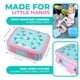 thumbnail image 3 of Lonchera Bento Kinsho para niños pequeños, 5 secciones, Aqua Cat, 3 of 7