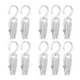thumbnail image 2 of 10 Uds. Clips Giratorios Para Lavandería, Pinzas Portátiles Para Ropa De Viaje Para Pantalones, Calcetines, Sombreros, Color Blanco, 2 of 3