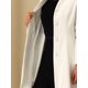 thumbnail image 5 of INSPIRE CHIC Abrigo de Mujer de Pecho Simple A Línea Abrigos de Invierno de Largo Medio M Blanco, 5 of 6
