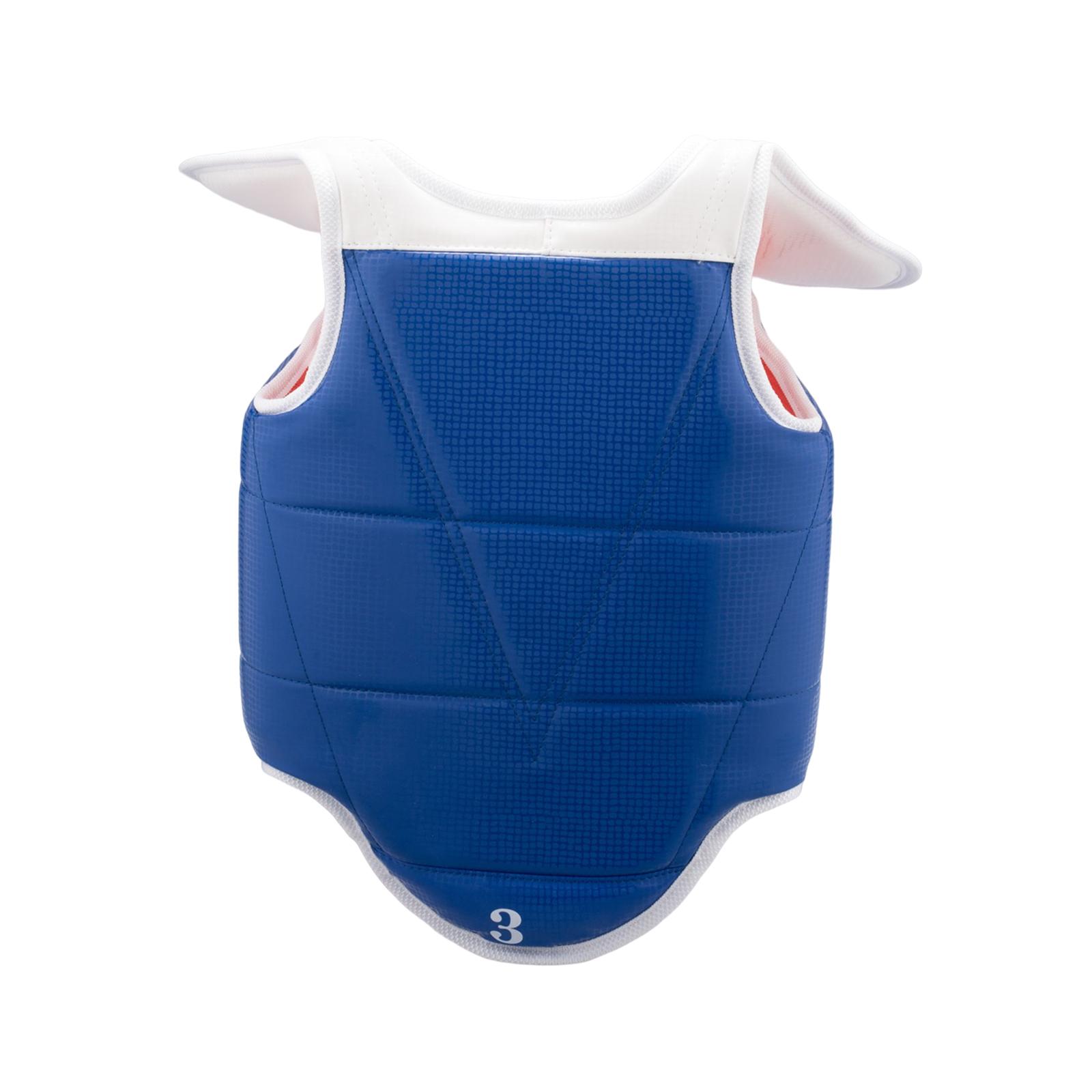 Magideal - Karate Taekwondo Protector Chaleco Protector De Pecho Almohadilla De Protección Ajustable Escudo De Costillas Para Adultos Niños Artes Marciales Sanda S