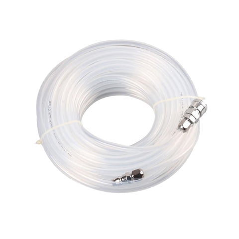 Magideal - Bomba De Aire Multiusos De Tubo Recto Neumático, Manguera De Alta Presión Con Conector Rápido, Manguera De Bomba De Compresor De Aire Para Trabajo De Blanco 20M