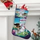 thumbnail image 2 of Nella la Princesa Caballero Tema: Calcetines de Navidad, fino lino blanco para colgar en escaleras y chimenea, decoración navideña para el hogar, regalo de Navidad.54cm×38cm, 2 of 5
