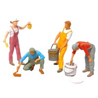 Bothyi - 1:64 Escala Pintor En Miniatura Modelo Figuras Personas Pequeñas Proyectos De Bricolaje B