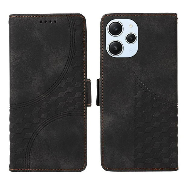 Carcasa FOXDOCK Xiaomi Poco M6 Pro 5G de cuero PU, diseño acolchado clásico, protección contra caídas y rayones
