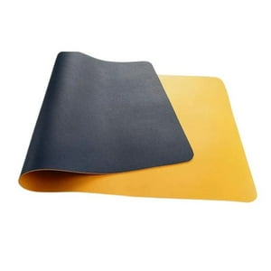 Crusec - Alfombrilla Mousepad Cuero Doble Cara 80 X 40 Cm Impermeable - Azul Marino