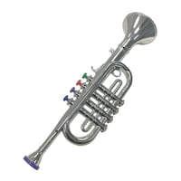 Magideal - Trompeta Para Niños Abs Accesorios Metálicos Juguete Mini Simulación Jugar Trompeta Para Niños Instrumento Juguetes Musicales Para Regalos Seguridad