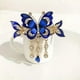 thumbnail image 3 of Butterfly Hair Claw Rhinestone Tassel Elegant Back Head Jewelry Hair Accessories, 3 of 3