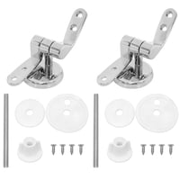 Xusx111 - Repuesto De Bisagras Del Asiento Del Inodoro: 1 Conjunto Cerrar Suave Tornillos Alargados Del Asiento Del Inodoro Bisagras De Tapa Accesorios Piezas Pernos Del Tanque
