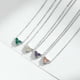 thumbnail image 3 of Collar Corazón Plata 925 Doble Faz Con Zirconia, 3 of 3