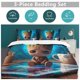 thumbnail image 5 of GrootCartoon Collection 3-Piece Comforter Set, Personalized Bedding Decor for Kids And Teens Bed Sheets, 5 of 5