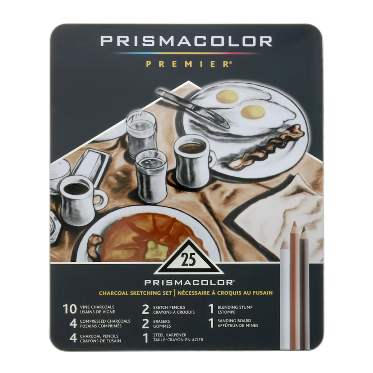 Set Dibujo Carboncillo Prismacolor 25 Piezas