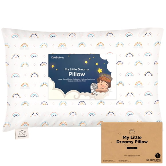 Almohada KeaBabies Jumbo para niños pequeños, 35 x 50 cm, algodón orgánico