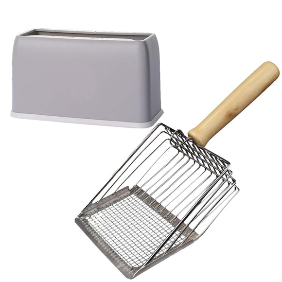 Recogedor de arena para gato DUSTNIX 16 cm de acero inoxidable