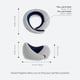 thumbnail image 5 of Almohada cervical OSTRICH PILLOW Go Premium Memory Foam Travel, 5 of 8